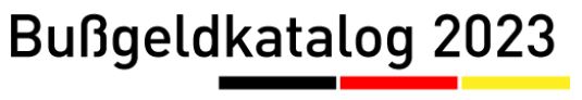 juristisch bussgeldkatalog 2023